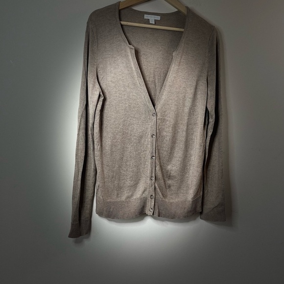 New York & Company Beige Button-Up Cardigan - Picture 5 of 7